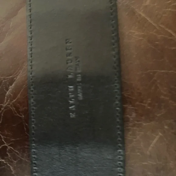 Ralph Lauren Brass Stag Head Alligator Belt - Picture 11 of 12